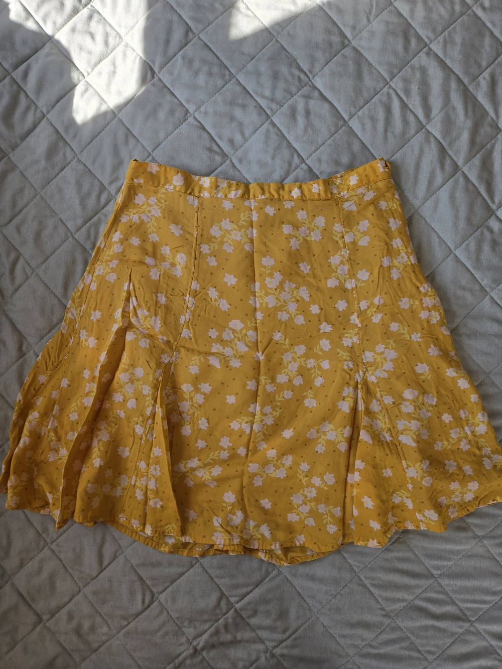 Billabong Yellow Floral Circle Skirt
